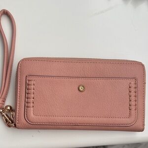 LC Lauren Conrad Blush Wristlet Clutch